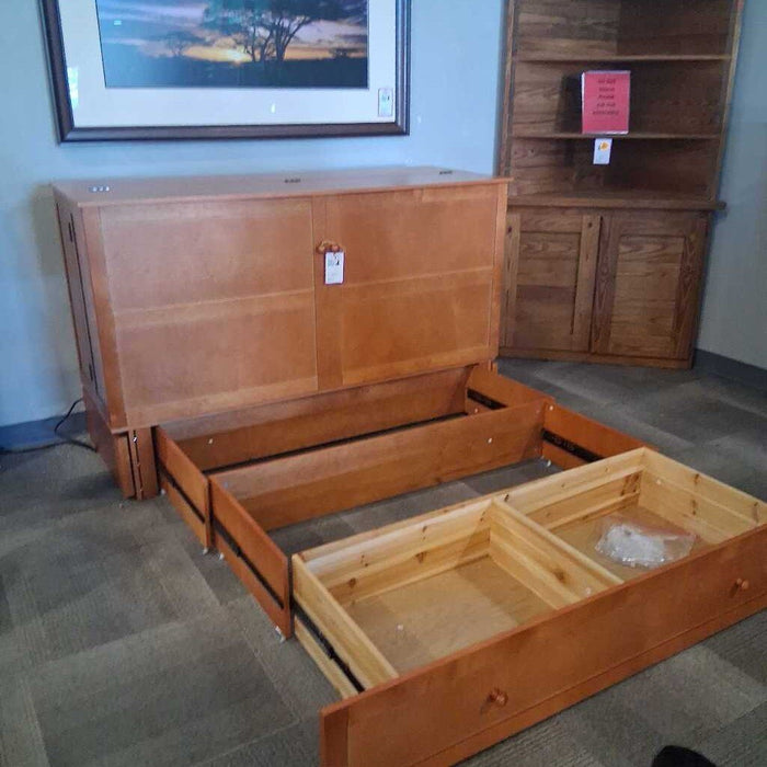 Amber Frame Murphy Bed w/ Pwr