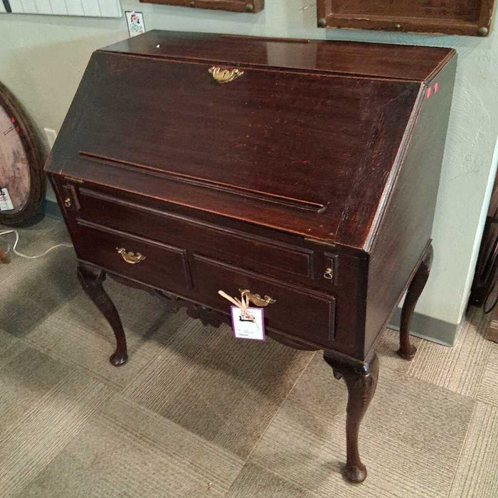 Wooden Secretary Desk w/ Hidden Storage