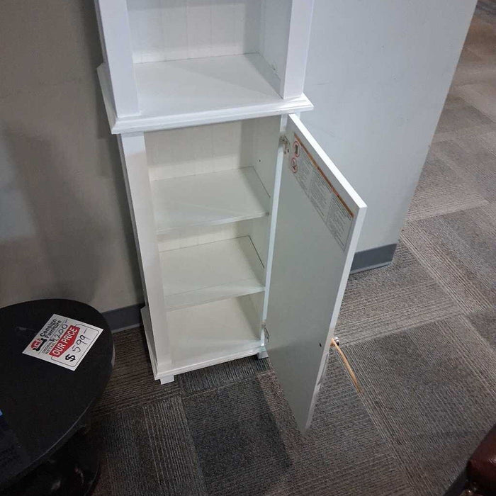 Slim White 2 Pc Cabinet