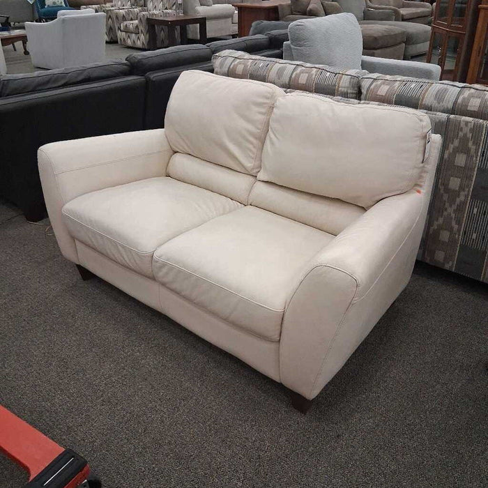 White Loveseat (Some Dmg On Arm)