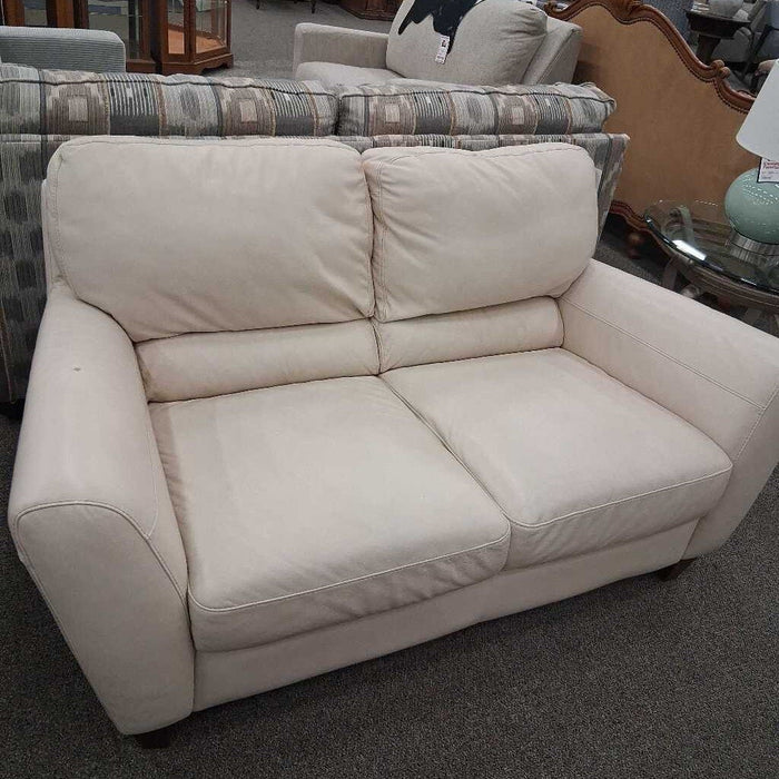 White Loveseat (Some Dmg On Arm)