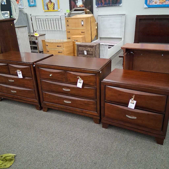 Red-Brown 2 Dwr Nightstand