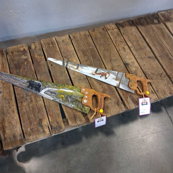 Locally Painted Saw Decor