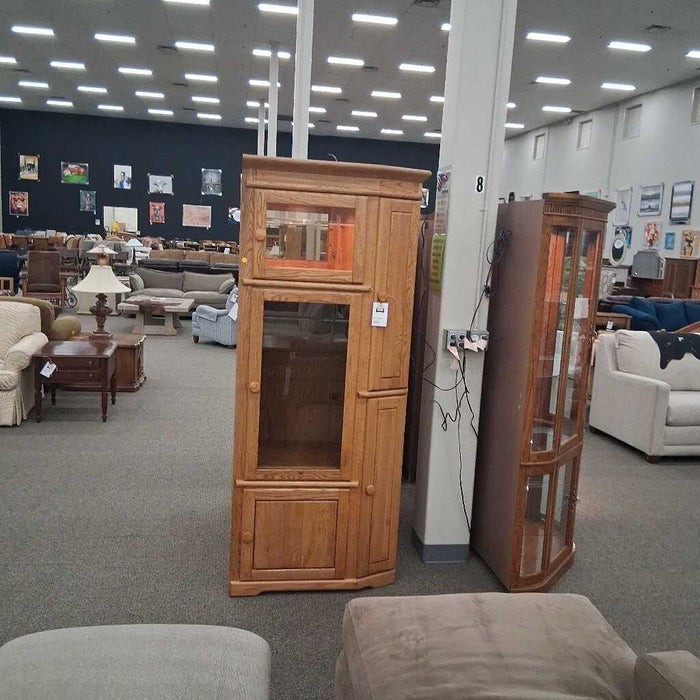 2 Pc Oak Wall Unit