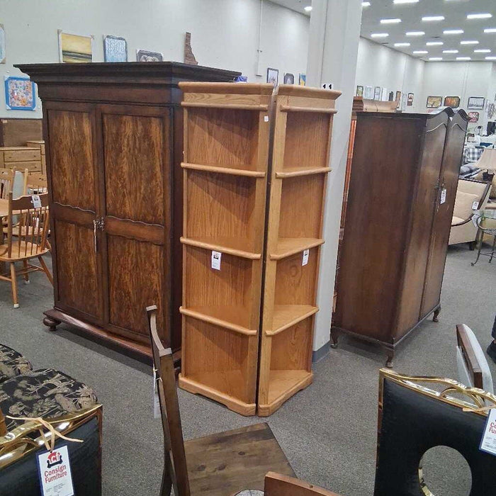 Oak Corner Shelf