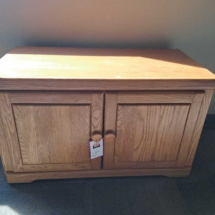 Small Oak Media Console