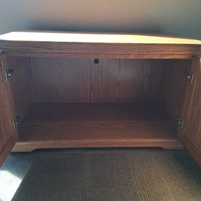Small Oak Media Console