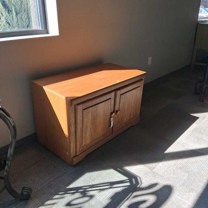 Small Oak Media Console