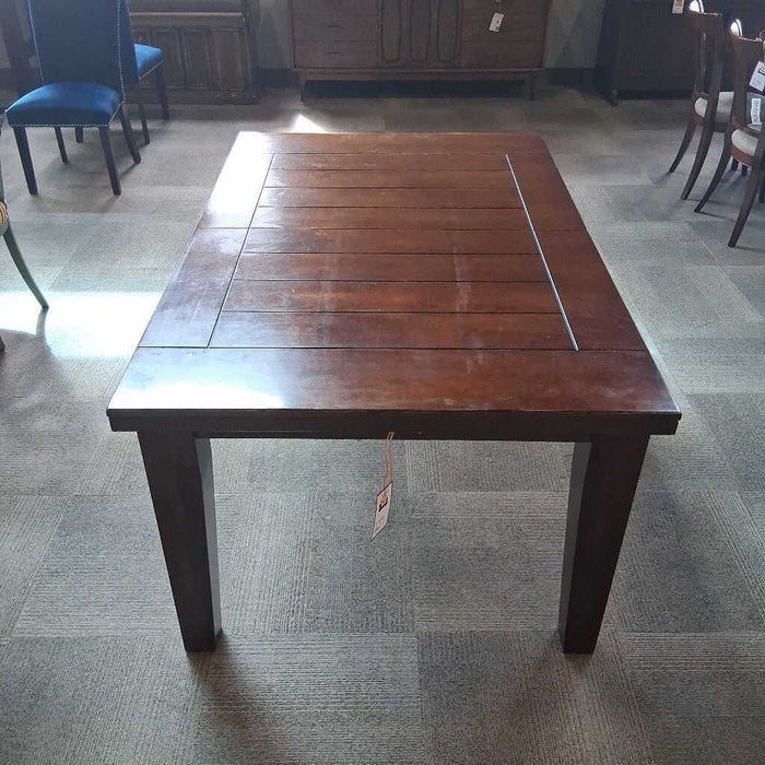 Dark Wood Dining Table No Leaf