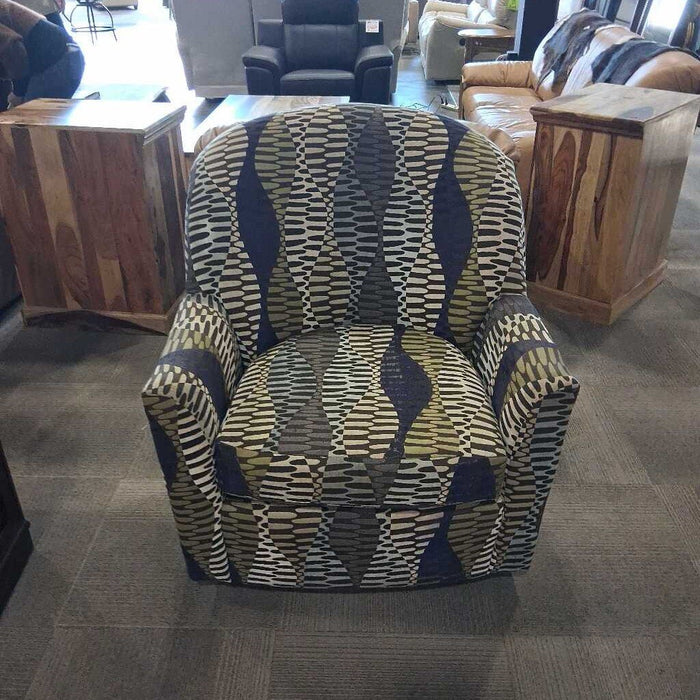 Pattern Fabric Swivel Chair