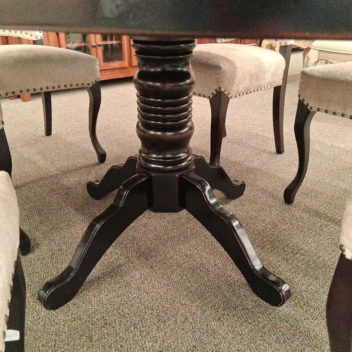 Peir 1 Black Dining Table w/ 6ch 1L