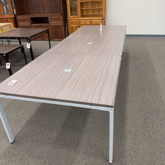 12' Gray Top Conference Table