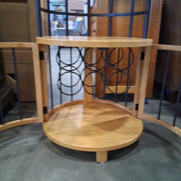 Blonde Wine Rack w/ Shelves