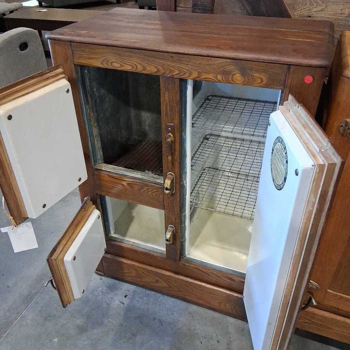 Vintage Wooden Icebox