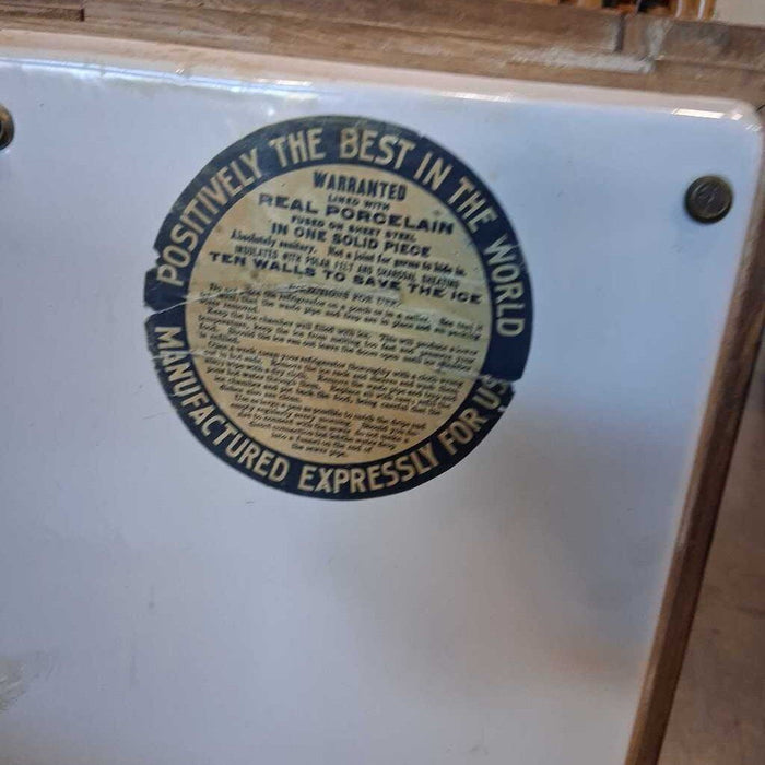 Vintage Wooden Icebox