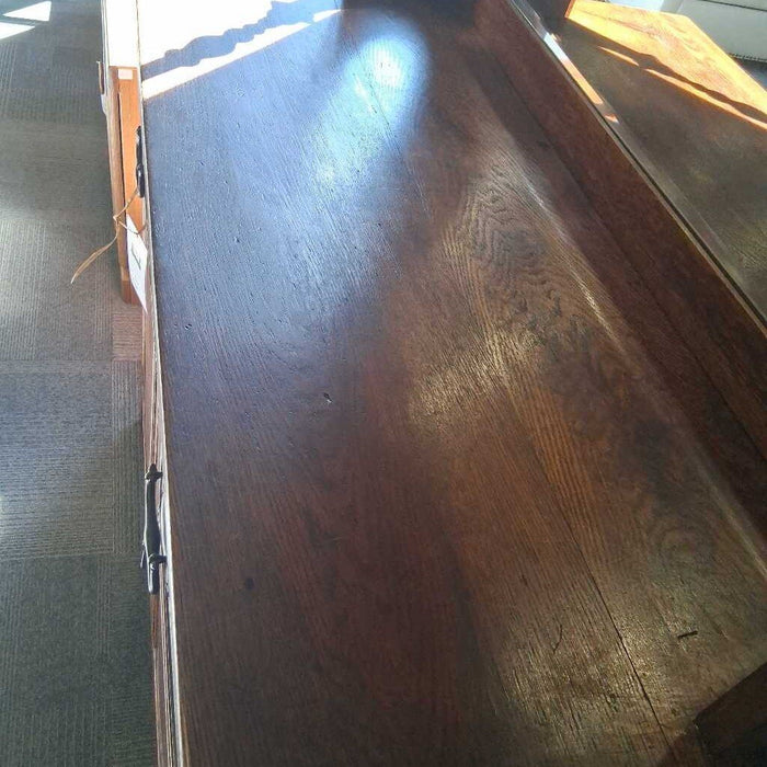 Vintage Dark Wood Buffet w/ Mirror