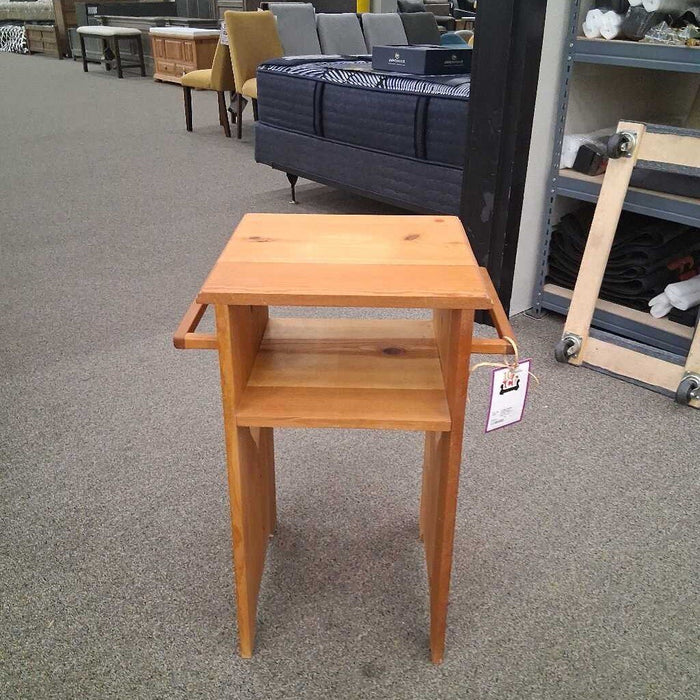 Small Square Accent Table w/ Heart Cutout