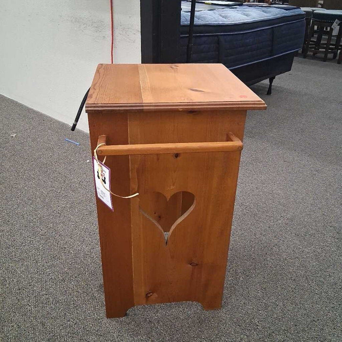 Small Square Accent Table w/ Heart Cutout