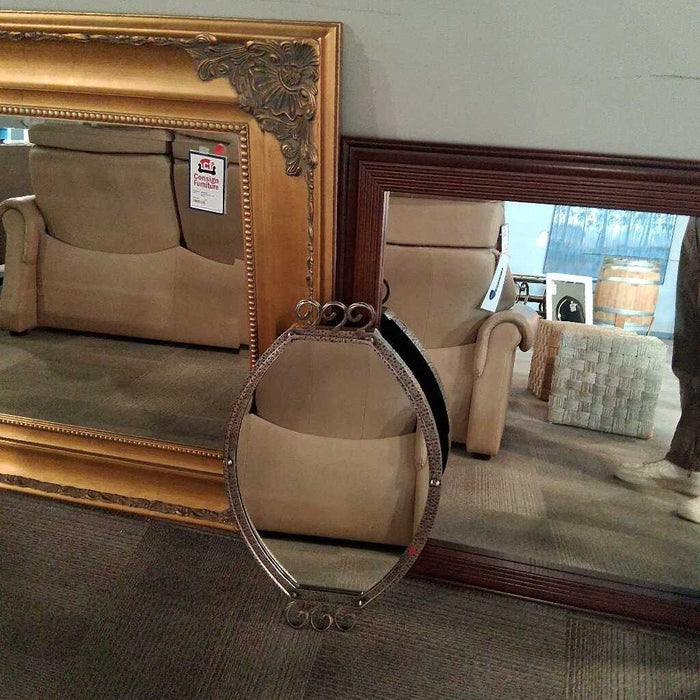 Silver Frame Mirrored Tray