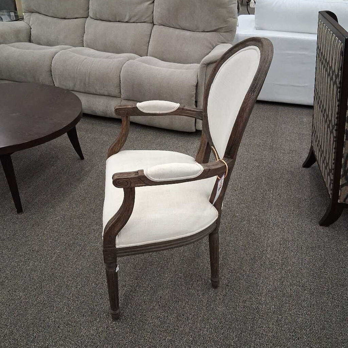Restoration Hardware White Accent Chair