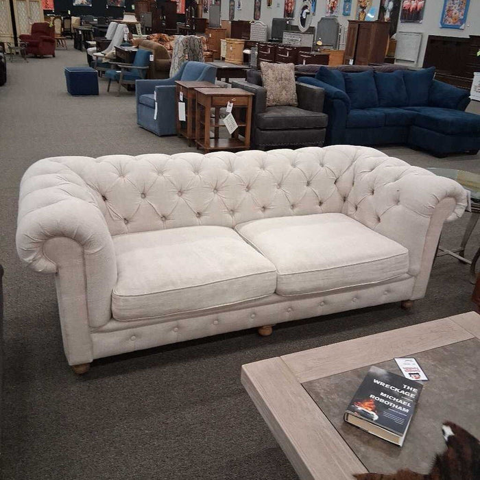 Cream Tufted Sofa