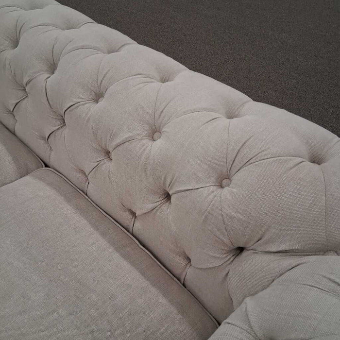 Cream Tufted Sofa
