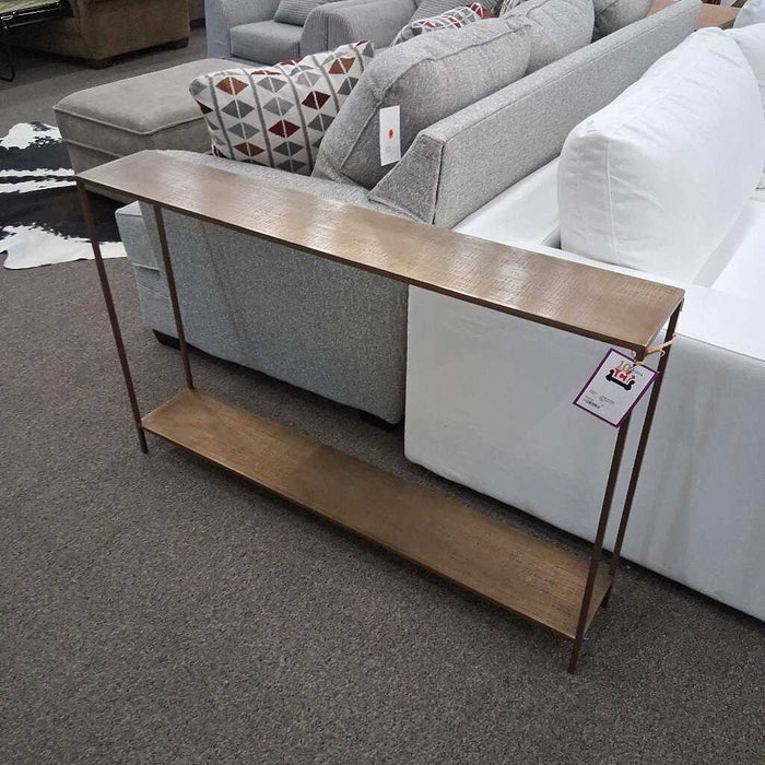 Slim Gold Sofa Table