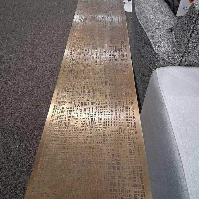 Slim Gold Sofa Table
