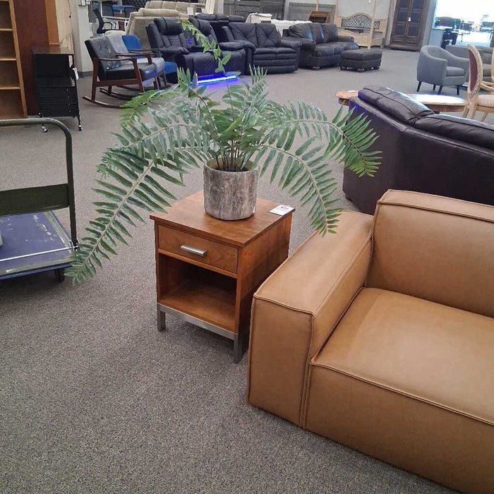 Faux Plant in Brown/ Gray Pot