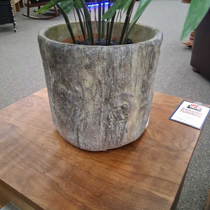 Faux Plant in Brown/ Gray Pot