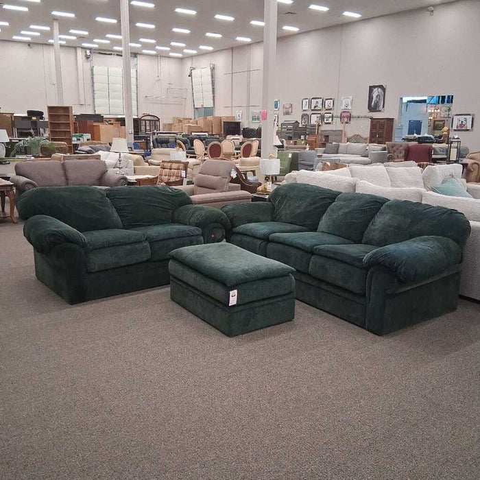 Green Fabric Sofa