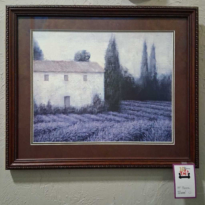 Framed Canvas w/ Museum Glass