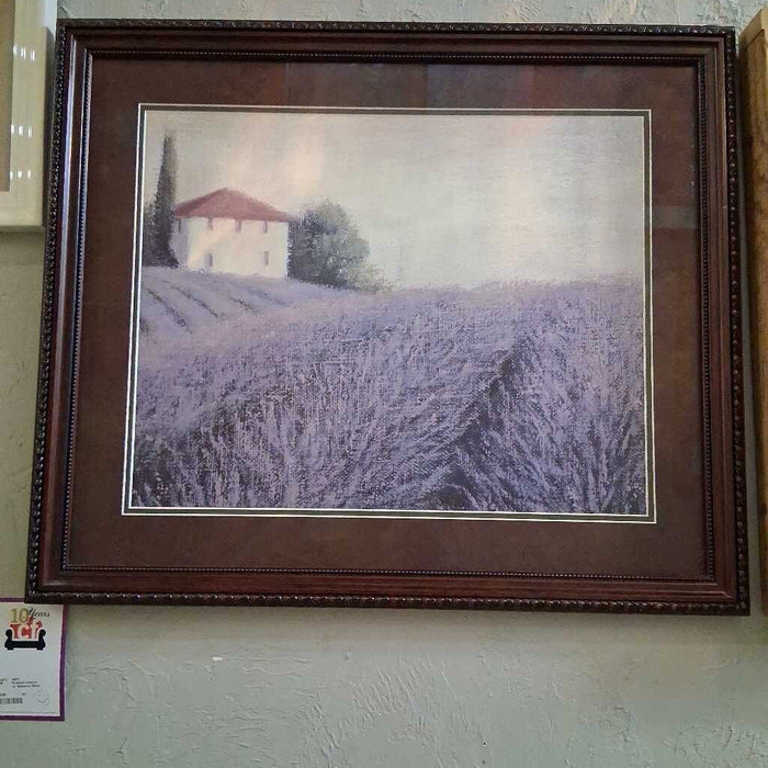 Framed Canvas w/ Museum Glass