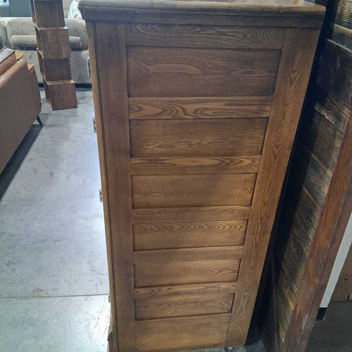 Vintage Wood Icebox on Castors