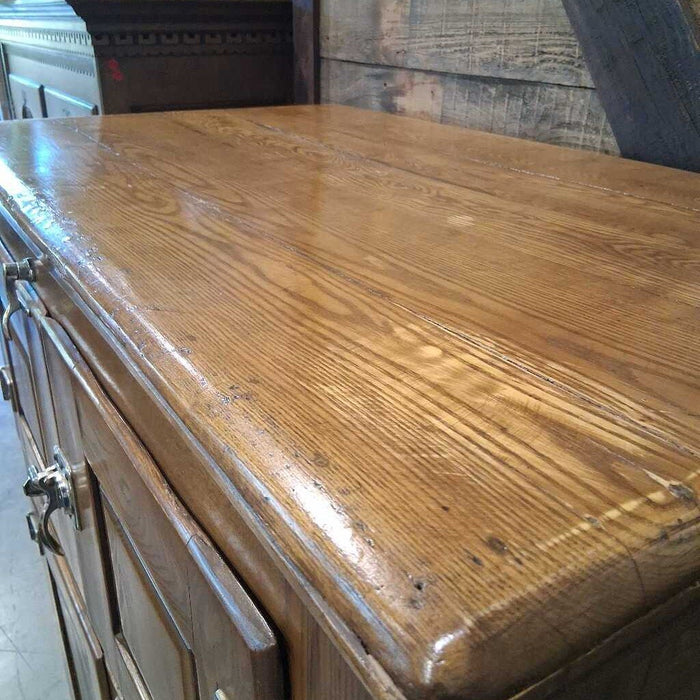 Vintage Wood Icebox on Castors