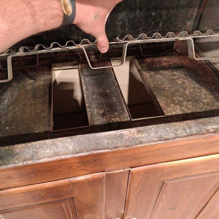 Vintage Wood Icebox on Castors