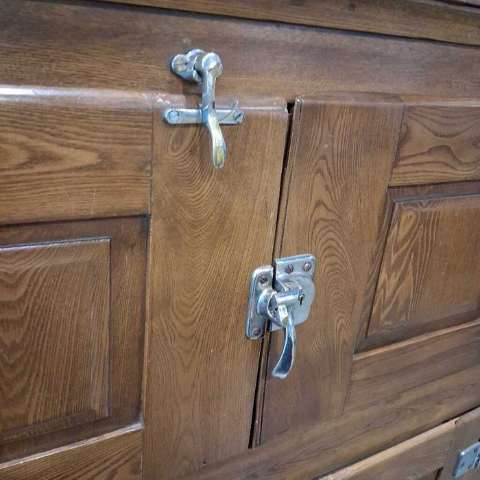 Vintage Wood Icebox on Castors