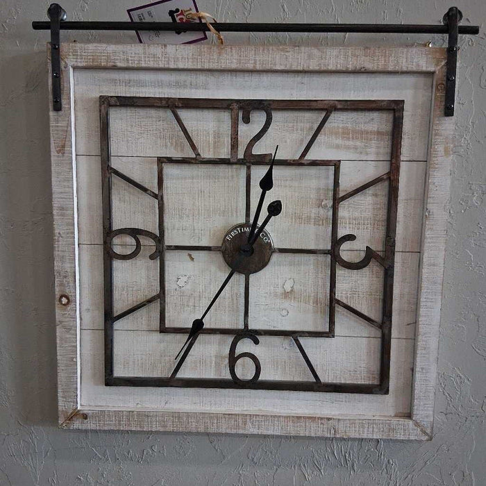 White Townsend Farmhouse Wall Clock