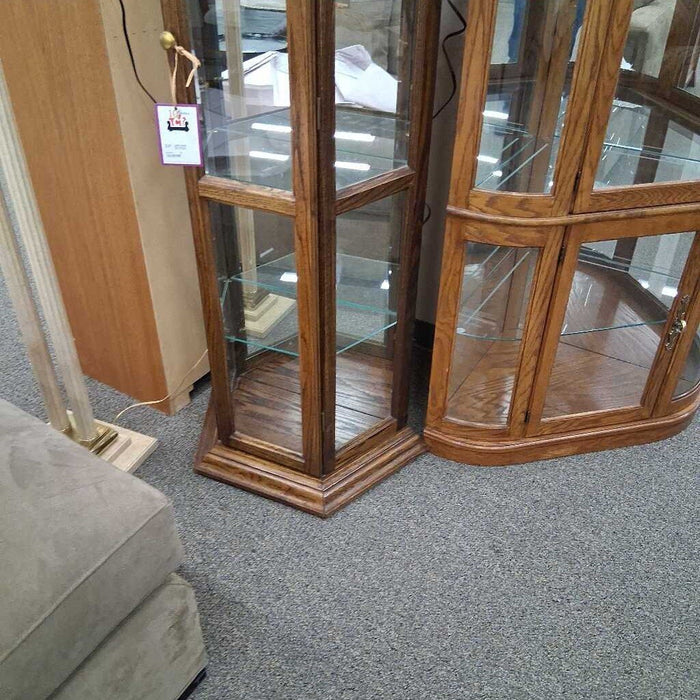 Slim Dark Oak Curio Cabinet