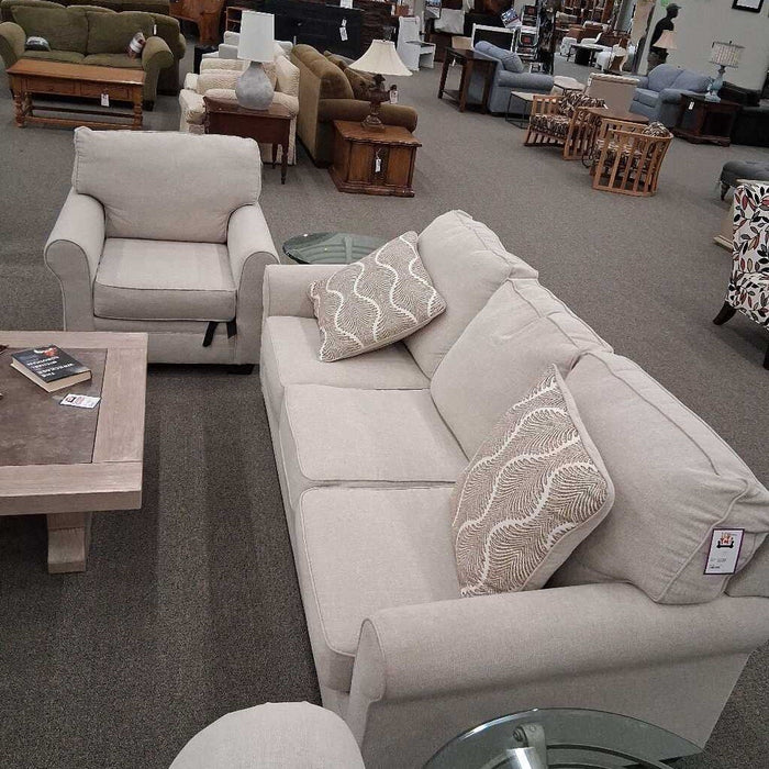 Ashley Beige Fabric Sofa