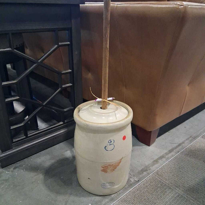 Antique Butter Churn Redwing Stoneware