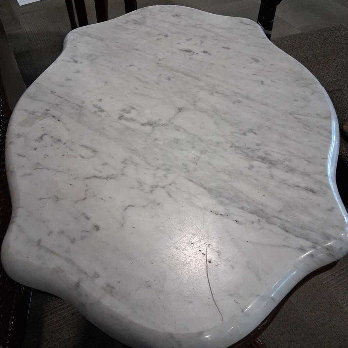 Marble Top Parlor Table w/ Castors
