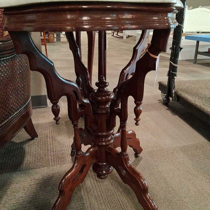 Marble Top Parlor Table w/ Castors