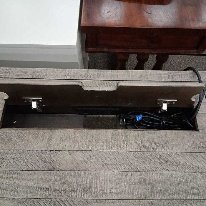 Gray 3 Dwr Adj Pwr Desk