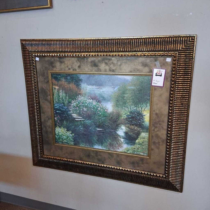 Garden Picture in Wood Frame