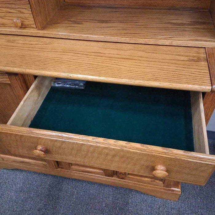 Oak 2 Pc Buffet w/ Pull out Counter