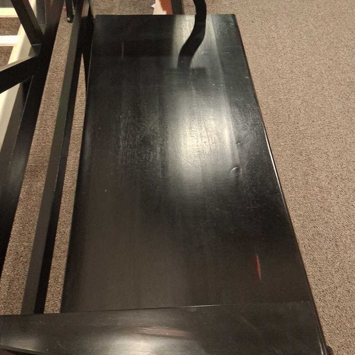 Black Bench w/ Shelf
