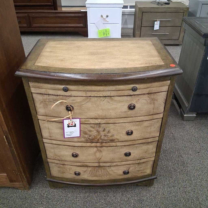 Small Brown Pattern 4 Dwr Nightstand