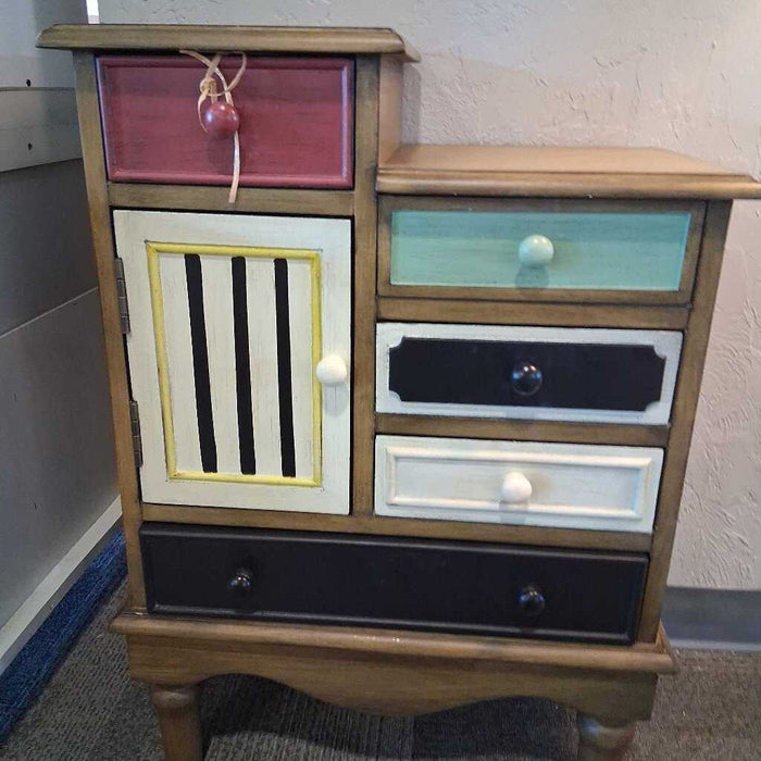 6 Dwr Multi Tone End Table
