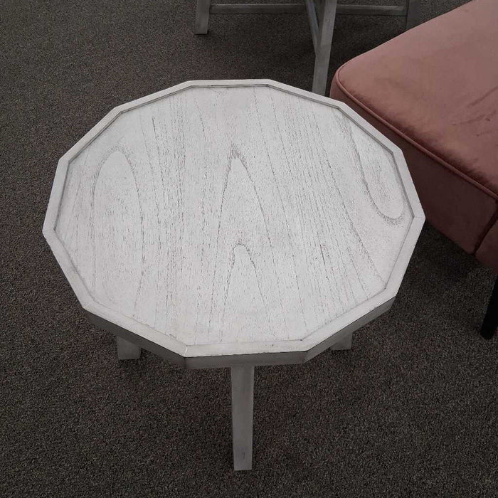Steve Silver White End Table